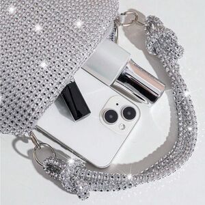 Vincy Glitter Handbag Evening Clutch Adorned With Rhinestones